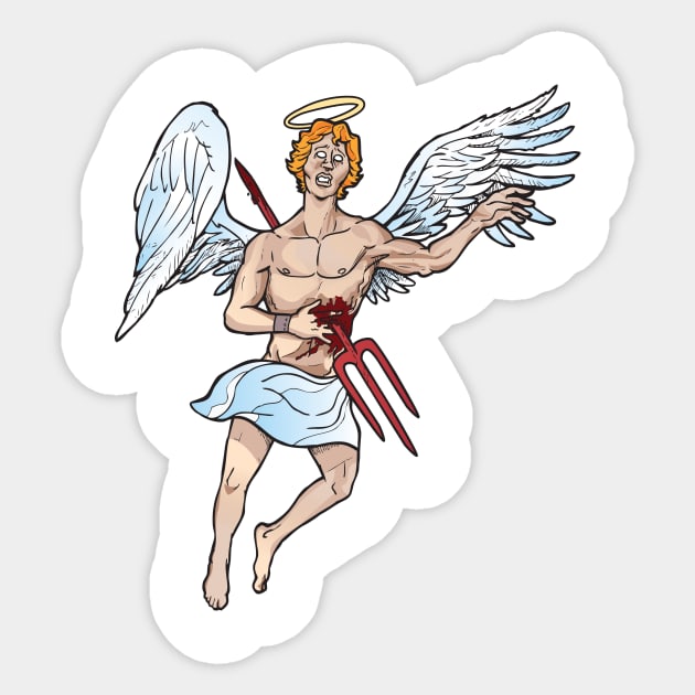 Casualty of War Angel Sticker by orio concepts